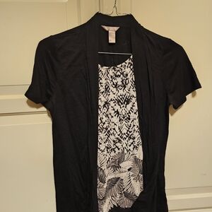 White Stag Black and White Women's Blouse